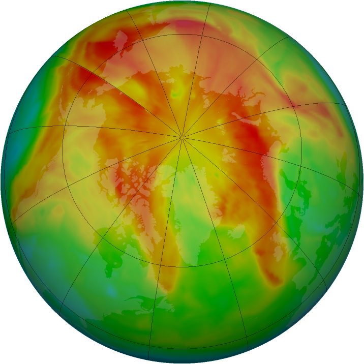 Arctic ozone map for 17 March 2012
